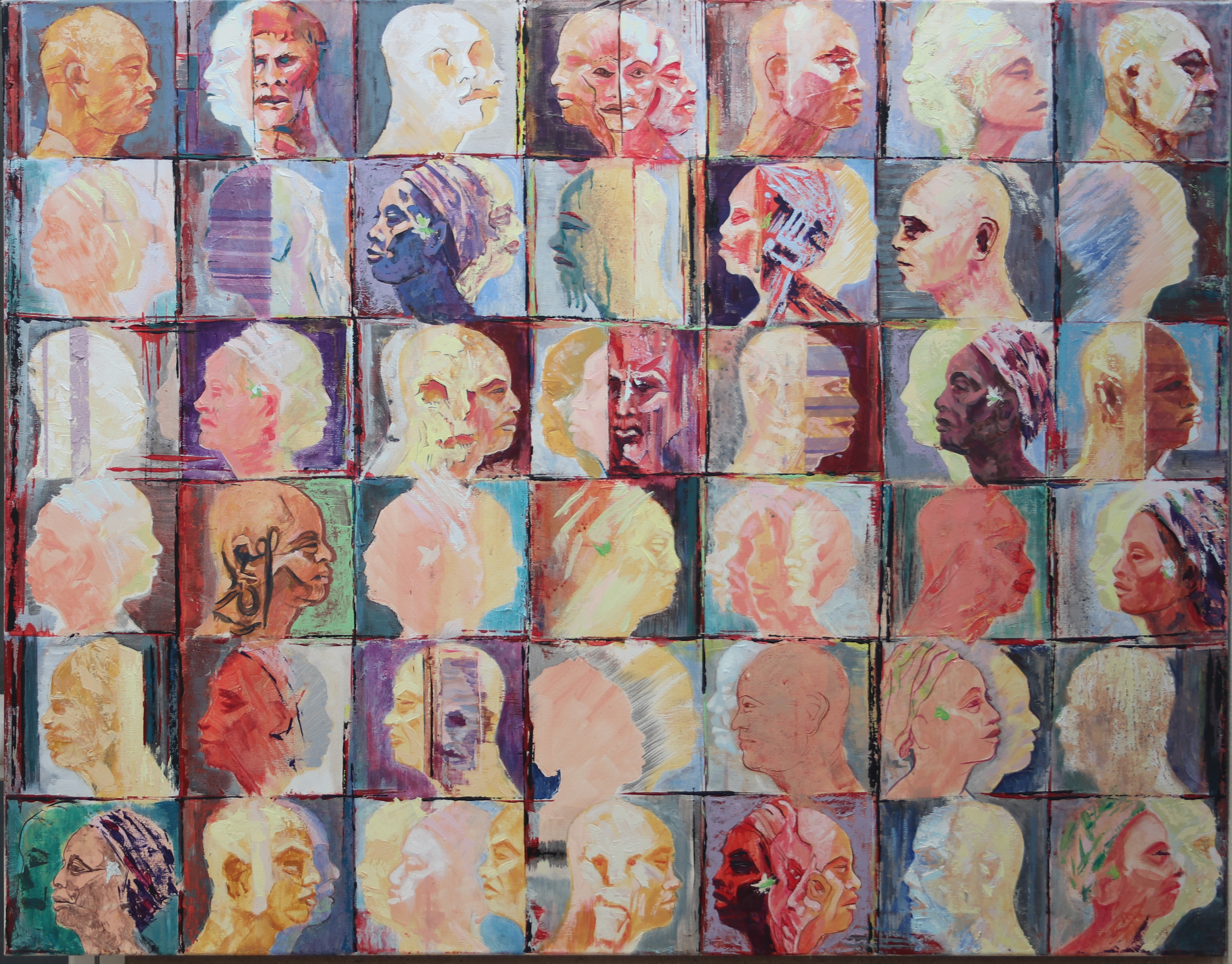 Migrantes, acrílico sobre lienzo obra de Juan Manuel Gutiérrez pintor de Cañete de las Torres Migrantes, acrílico sobre lienzo obra de Juan Manuel Gutiérrez pintor de Cañete de las Torres